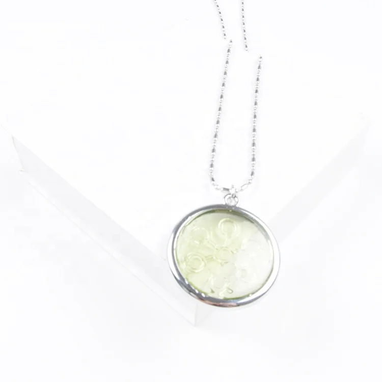 Green Bio-Scalar Energy Lava Stone Necklace