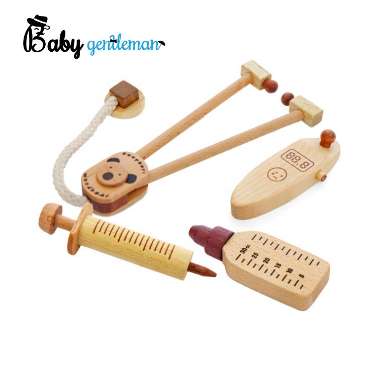 Лидер продаж игровой набор деревянные докторские игрушки для детей