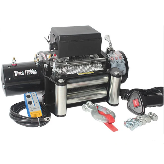 Dc Motor 12v 24v 8000lbs 9500lbs 12000lbs Car Electric Winch