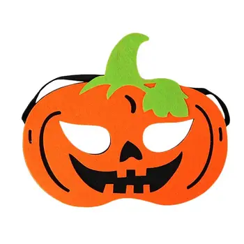 Halloween Eve Party Supplies Kids Scary Pumpkin Halloween Felt Mask with Customized Design