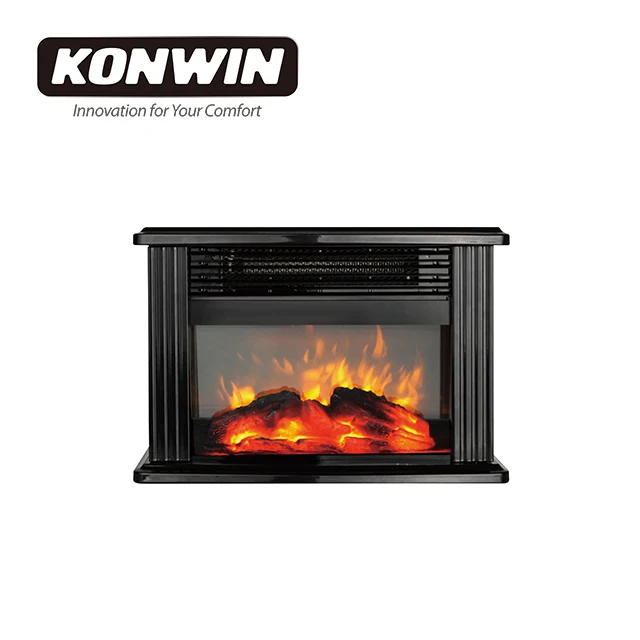 Source KONWIN Wood Electric fireplace stove heater, Infrared fireplace 3D  log fire real flame FP401M-S on m.alibaba.com
