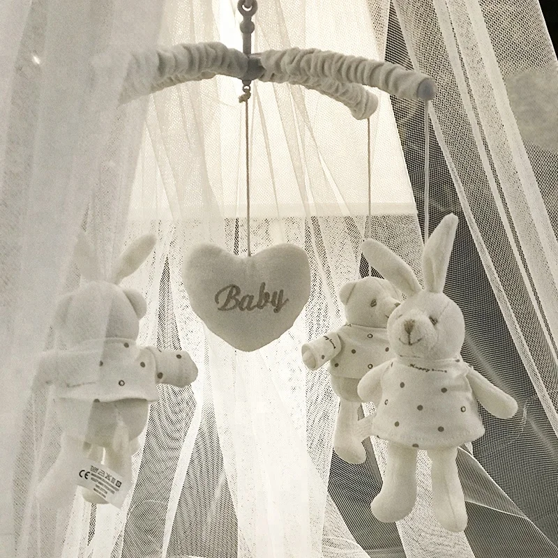 Плюшевый кролик мобильный детский подвесной постельный звонок игрушечный набор для ребенка подарок сна
