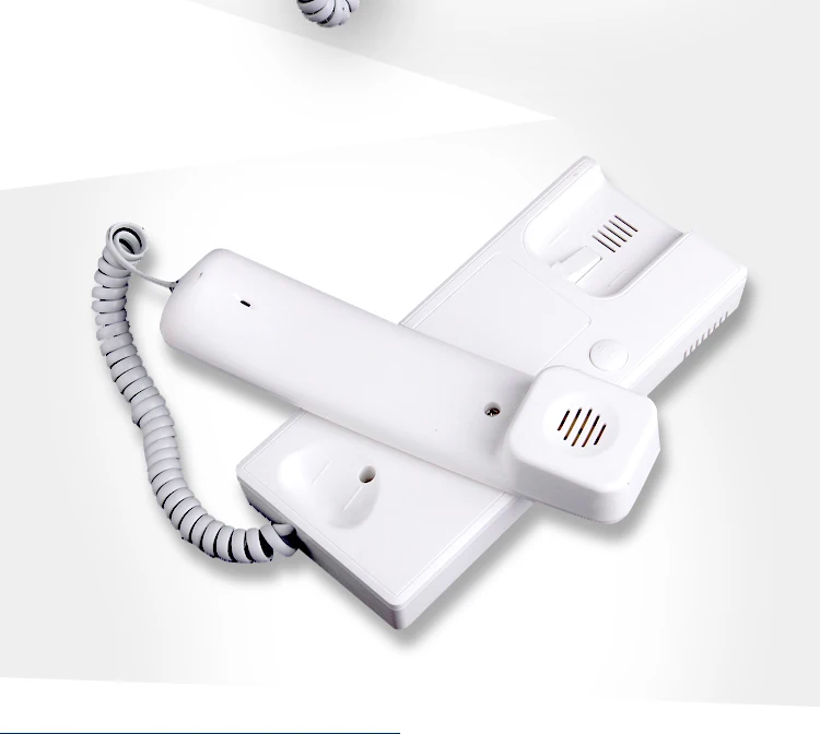 Handset Audio Intercom Door Phone 2 Wire Audio Door Phone Indoor Phone with Function of Unlocking and Intercom