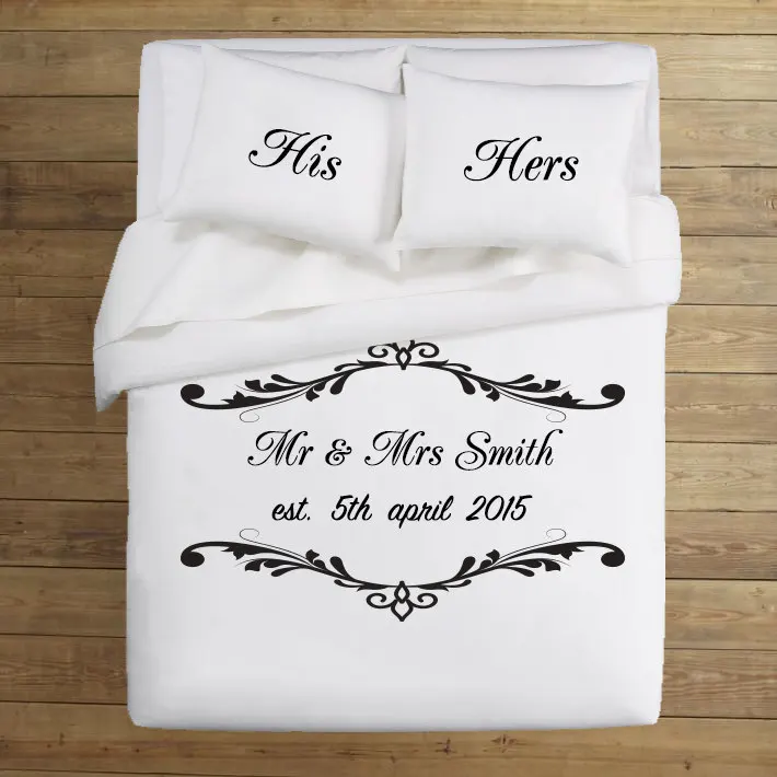 screen printed pillow cases