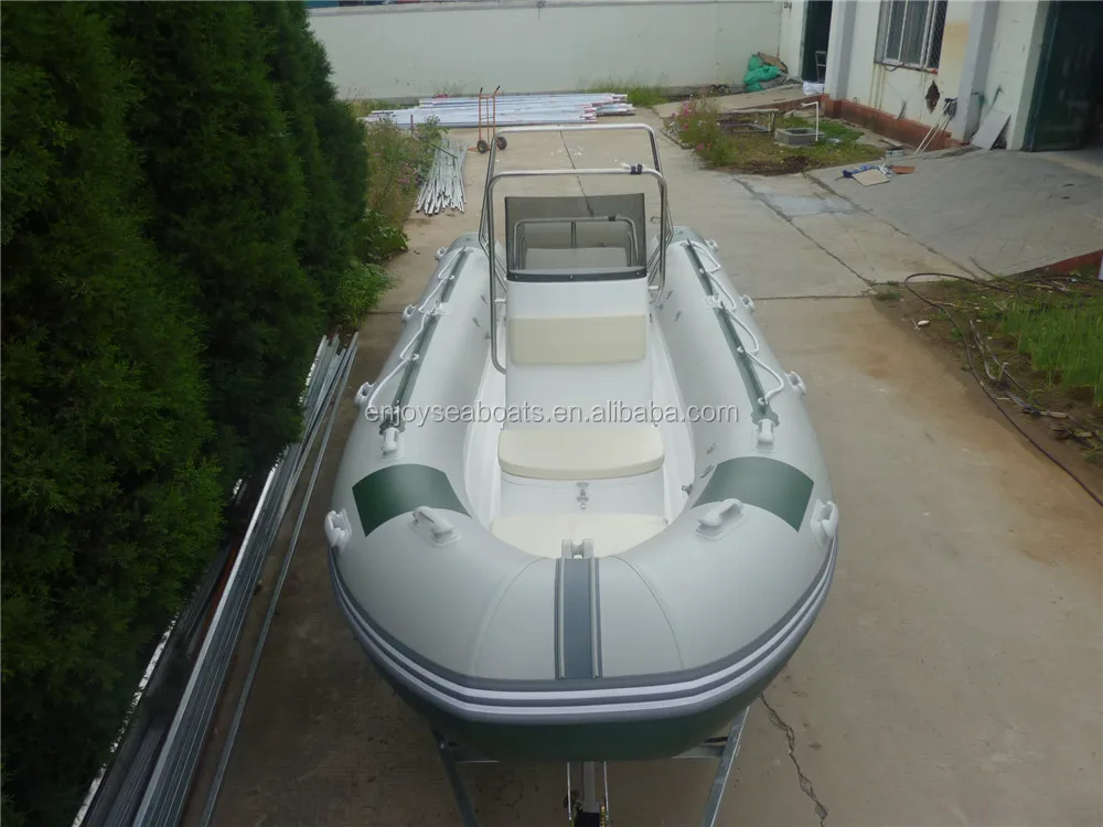 Racing Rib High-Speed Racing RIB Inflatable Fishing Boat with Fiberglass Hull for ...