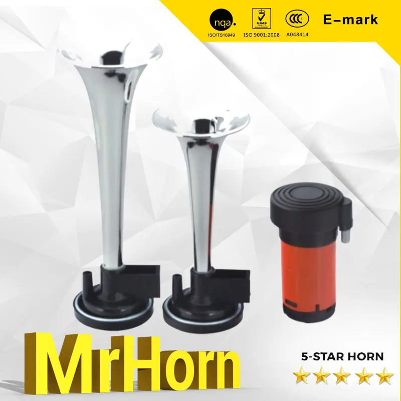 Twin Trumpet Pipe Air Horn Auto Parts Train Horns For Bus And Trucks