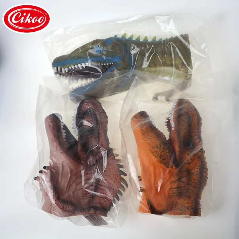 3D Eyes Dinosaur Hand Puppet Toy Glove for Kids' Imaginative Play with Their Favorite Animals & Dinosaurs