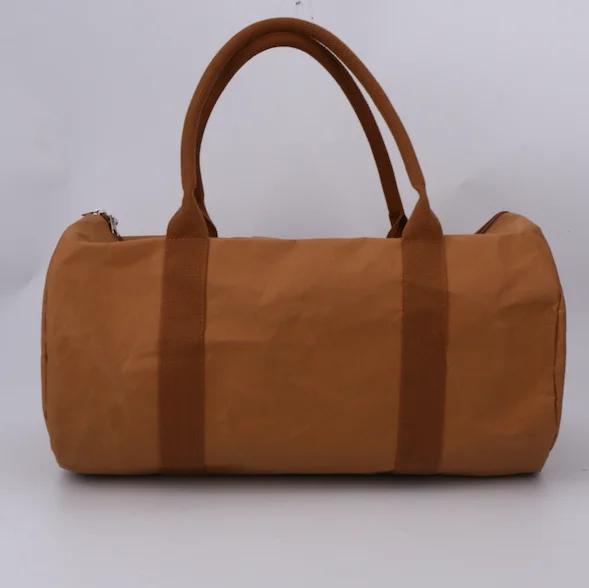 beige duffle bolsa