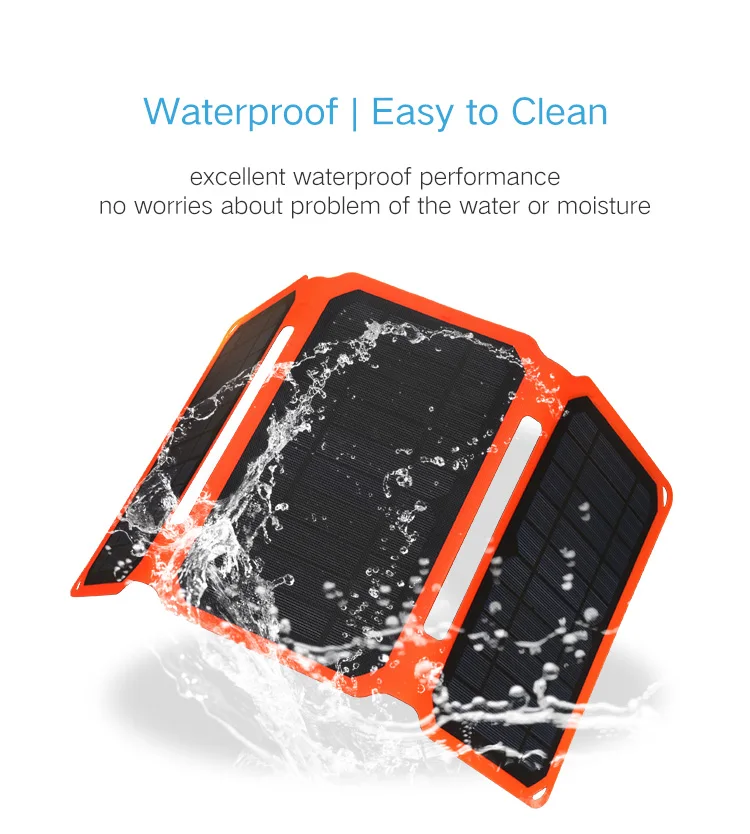 Flexsolar 15 Вт складное солнечное зарядное устройство портативное 7 Вт 5,5 В солнечная панель складное зарядное устройство для путешествий солнечное зарядное устройство