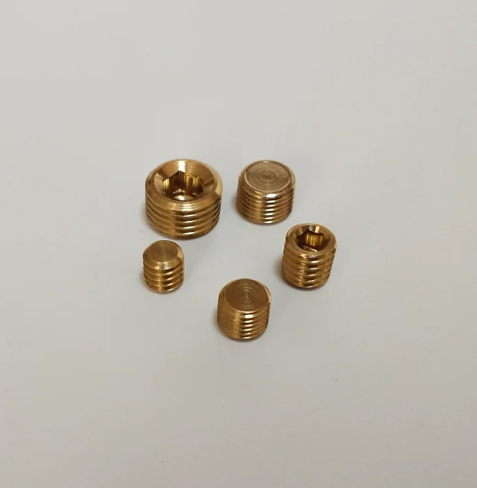 Лидер продаж, латунная потайная Шестигранная розетка 1/8 NPT, штепсельная вилка