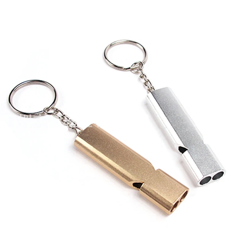 2Stk Whistle Whistle Keychain Clip Sicherheit Überleben Notfall Camping Wandern 