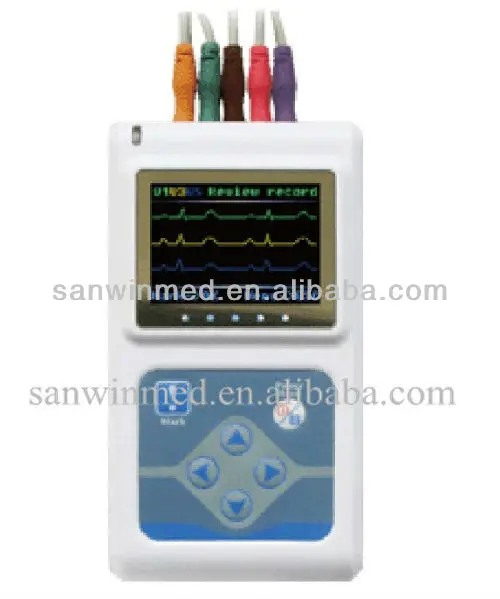 
Портативный Holter ЭКГ/ЭКГ устройство холтеровский монитор TLC9803 аппарат ЭКГ, 3-канальный ЭКГ Холтеру 