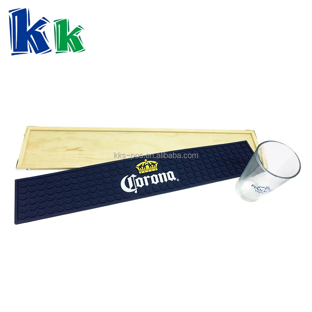 Export Rubber Bar Mat for Glasses with Custom Print Beer Drink Mat