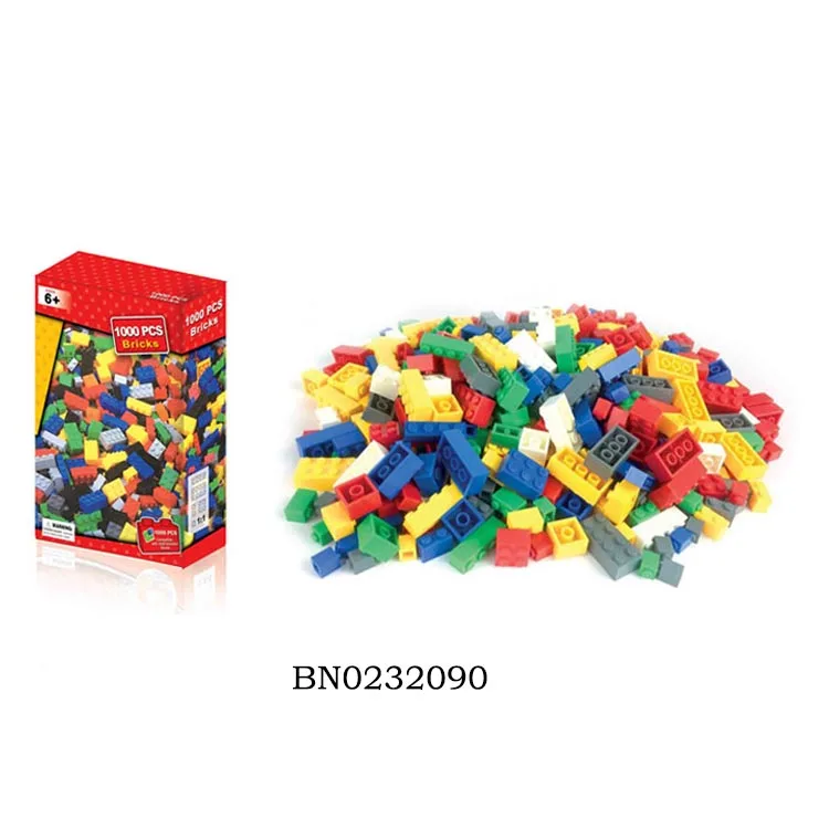 Plastic Children's Toy Blocks 1000PCS DIY Building Bricks