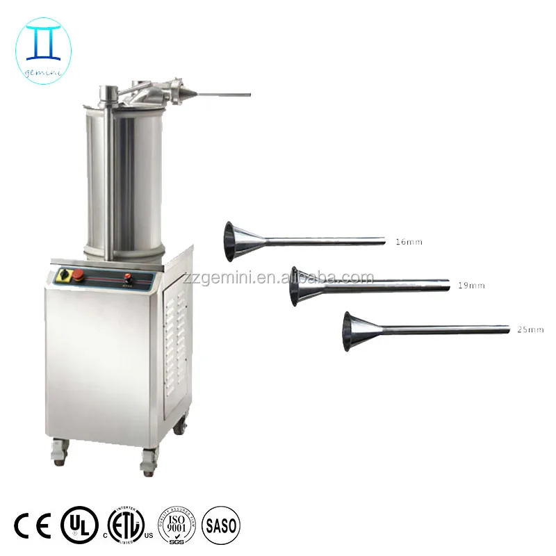 automatic sausage stuffer machine with portioning