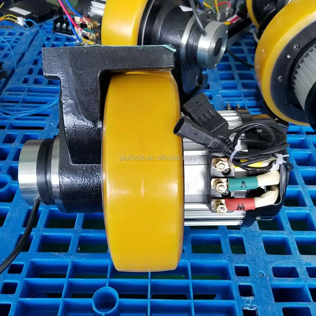 Plutools AC 24V 1500W Horizontal AGV Wheel 1100kg Load Capacity Differential Drive System