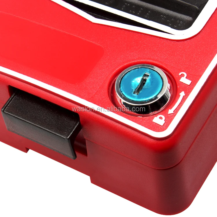 Ejoyous Fire Alarm Pull Station – Manual Call Point, Red, Wall Mount, DC 9-28V, MCU Controlled, With Visual Active Indicator & 2 Keys