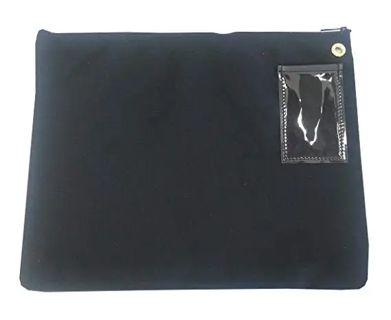 Red Interoffice Mailer Cotton Transit Sack Zipper Case Pouch Canvas Mail Bag