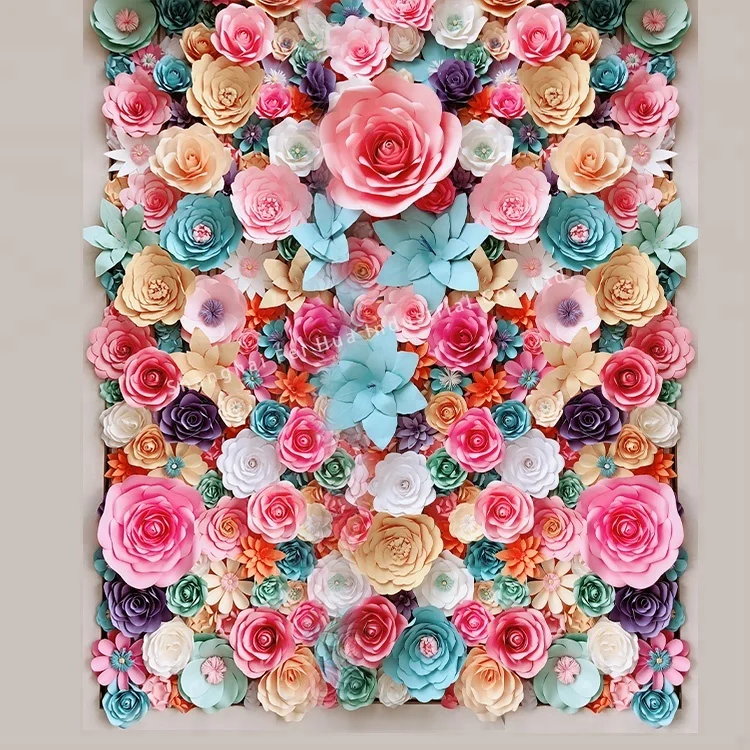 New China Handmade Factory Direct Artificial Wedding Party Decoration Paper Flower Wall Backdrop Buy New China Handmade Factory Direct Artificial Flower Flower Wall Backdrop Wedding Party Decoration Flowers Product On Alibaba Com