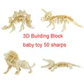 model building block baby child toy new year gift dinosaurs car animal boat 50 kinds environmental