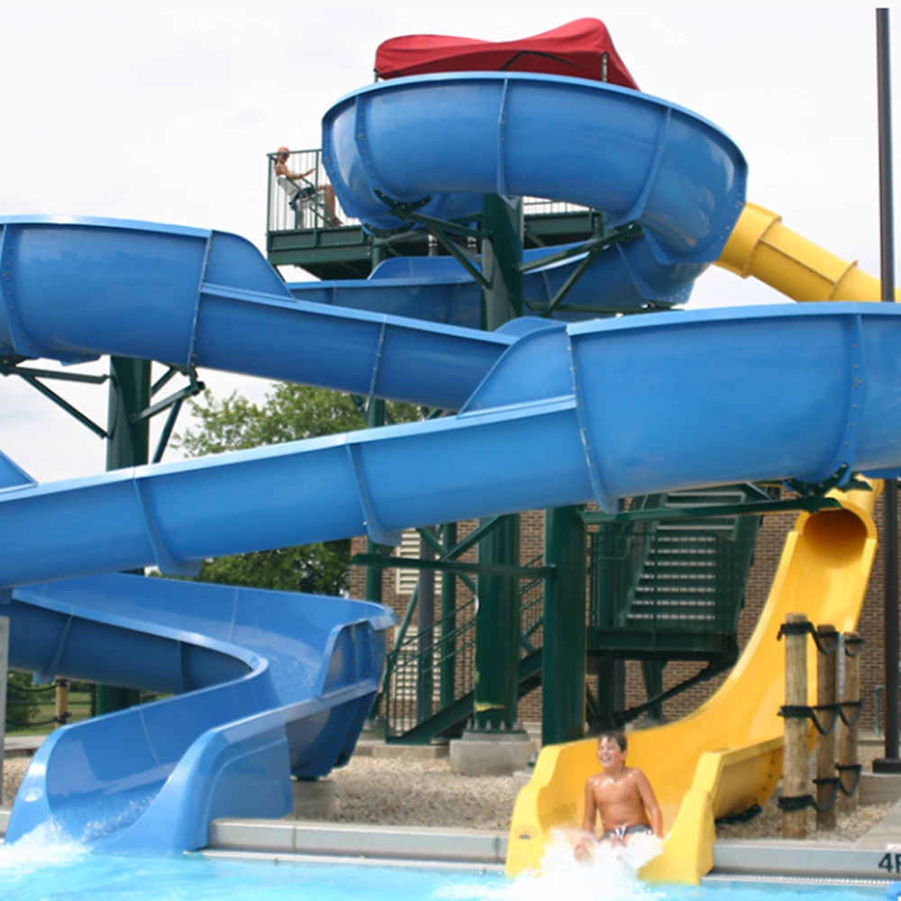 Water Slides Combination Fiberglass for Sale Commercial Water Park