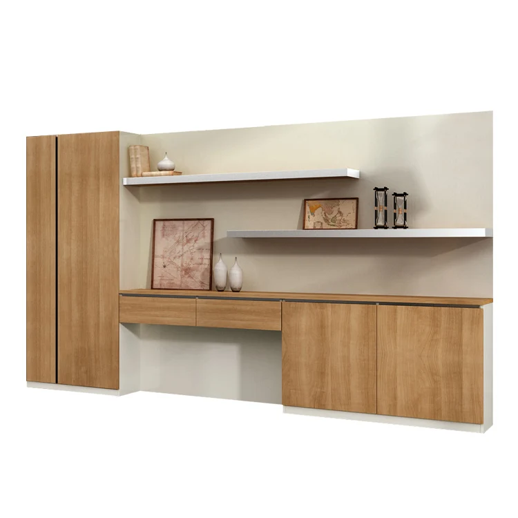 Modern Office Furniture Desk Filling Cabinet Wooden Large Office Storage Cabinet with Drawers