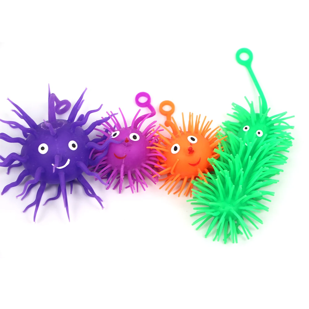 Новый дизайн 2019, лидер продаж, пушистый мяч из термопластичной резины, мягкий мяч из термопластичной резины для детей, милые антистрессовые игрушки