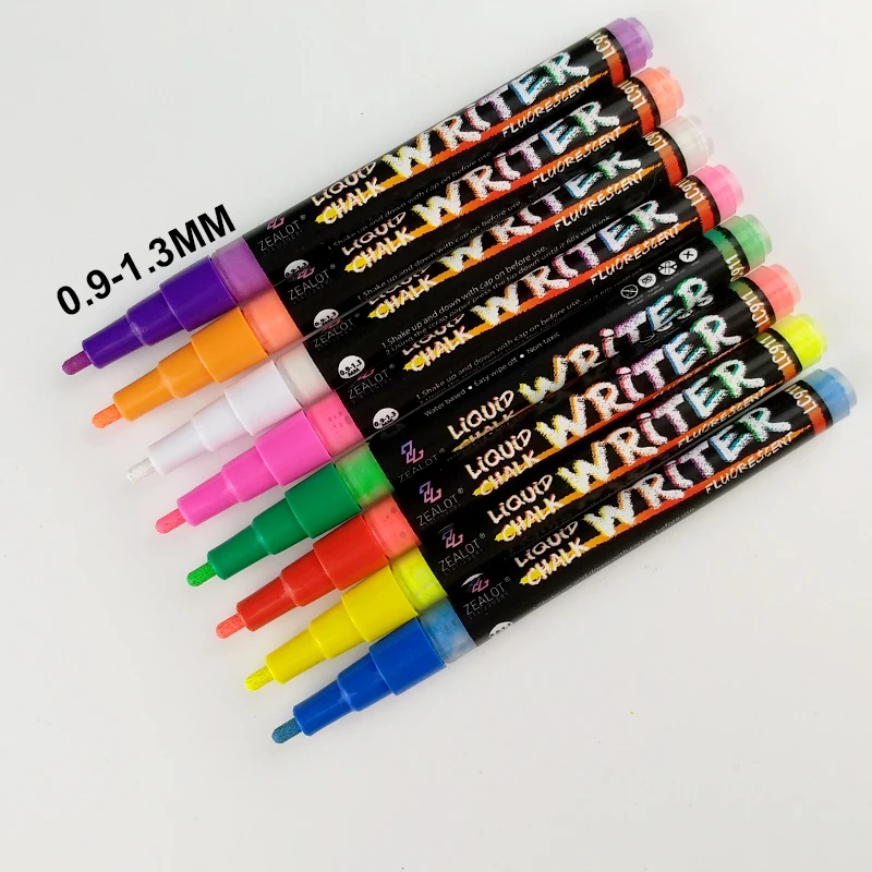 10 neon colors liquid chalk markers