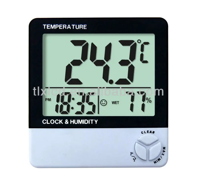 Termómetro higrómetro LCD Digital humedad bodega frigorífico exterior sauna casa 