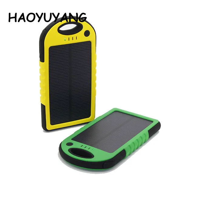 Solar Power Bank 5000mAh Solar Power Banks Mobile Power Bank for IPhone8 Charger