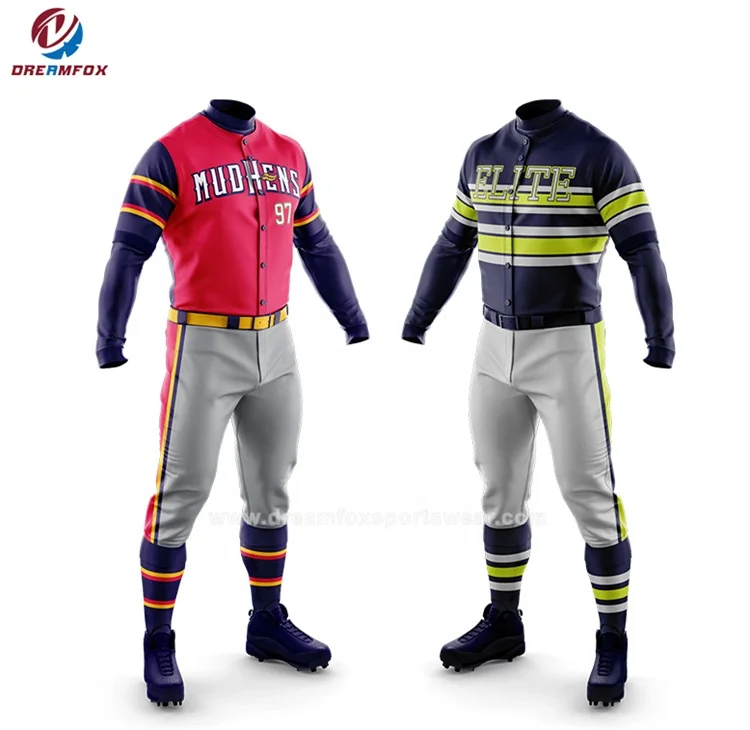 Buy Wholesale China Men's Blank Team Uniforms Baseball Jersey