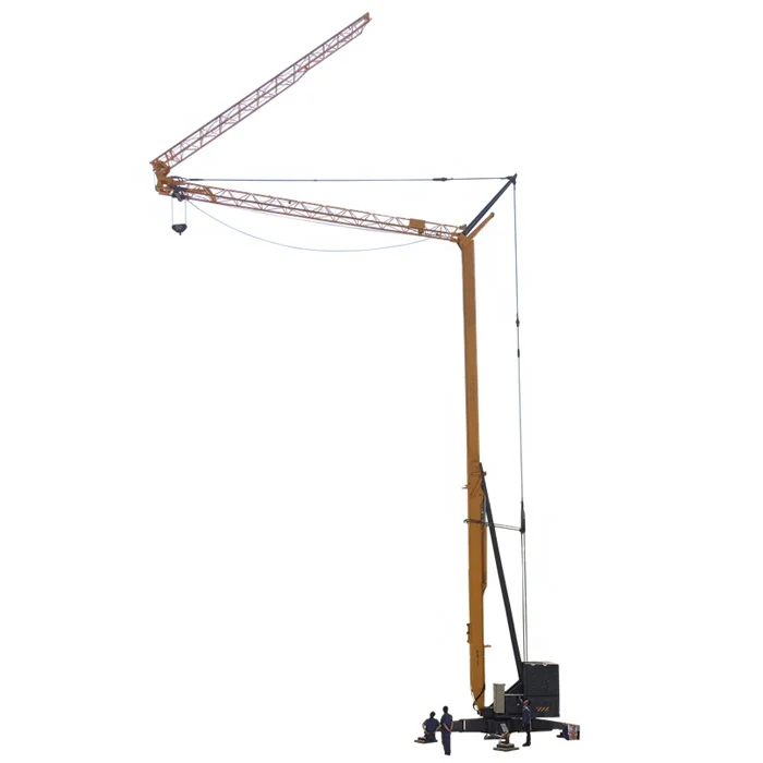 Small 1t 2t 3t 4t 1 Ton 2 Ton 3 Ton 4 Ton  Mini Self Erecting Mobile Portable Tower Crane