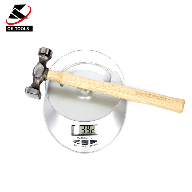 Прямая сторона листового металла молоток голова кованая с 45 # сталь высокочастотное закаливание зеркальная полировка ручка орех