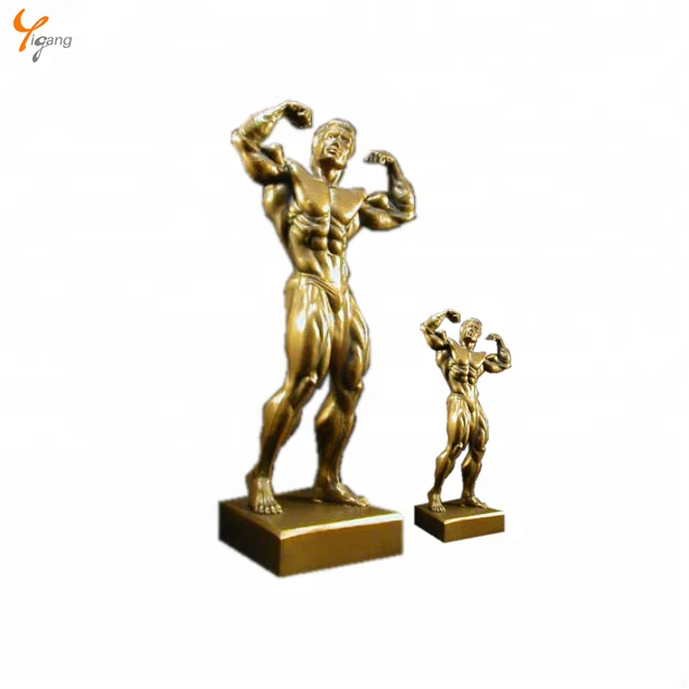 ゴールド・シルバー・ブロンズ色のレジンフィットネストロフィー