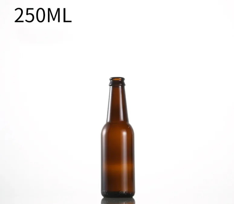 Jantárová 500 ml sklenená pivná fľaša Štýly obalu Sieťotlač Prázdny obal Kompatibilné poháre 250 ml 330 ml 750 ml 1000 ml Veľkosti