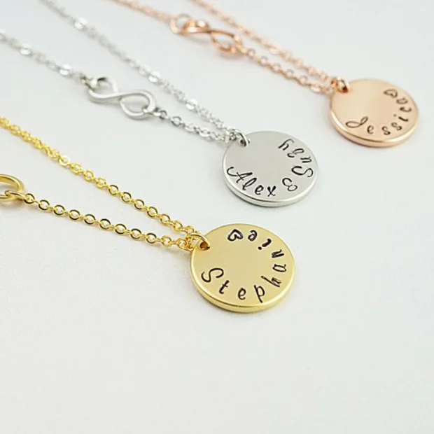 coin name necklace