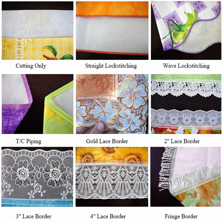 Plastic Pvc Printed Sheet Rolls Christmas Table Cloth easy to