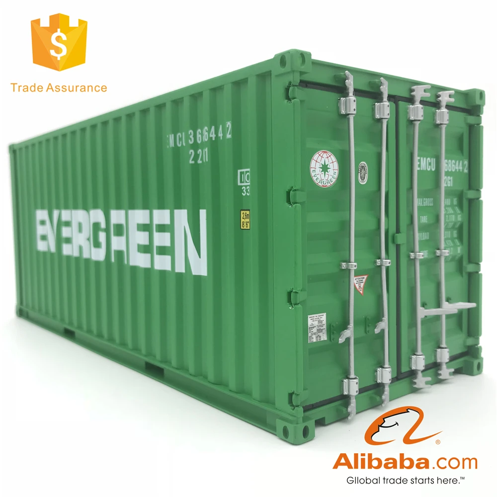 container model Business gift 1:20 20GP EVERY GREEN shipping container model miniature shipping container scale model