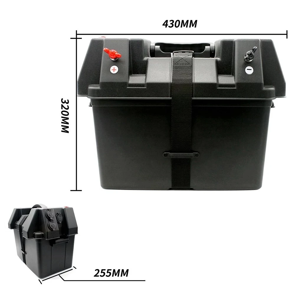 Machine 12v Battery Box Usb Car Charger With Led Voltmeter Display