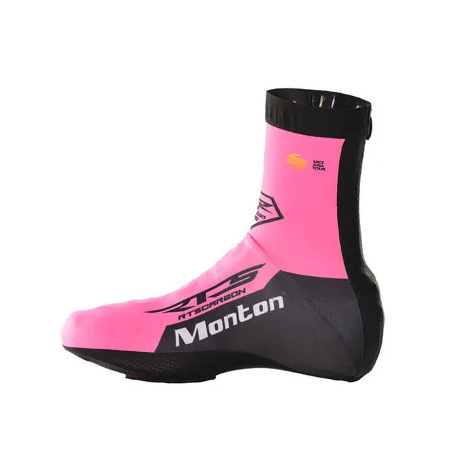 pink cycling shoe covers