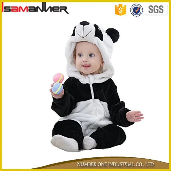 Мягкий малышей одежда onesie пижамы милый ребенок животных пижамы