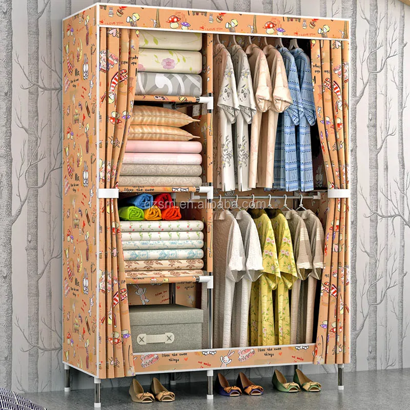 SuoErNuo 1911 Fabric Wardrobe, Adjustable, Portable