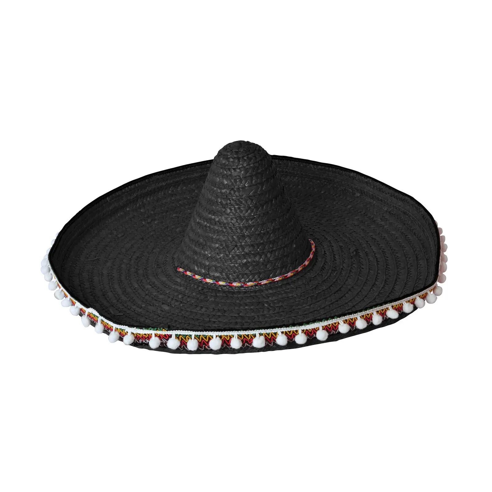 Western Peak Large Real Straw Cowboy Gaucho Ranch Hat Mexican Sombrero 20  inch