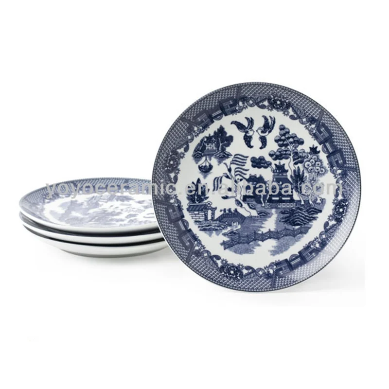 青と白のヴィンテージ風磁器デザート皿食器セット| Alibaba.com