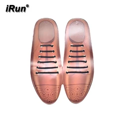 iRun Premium Leather Shoes Cool Tie Silicone Laces Custom Silicone Shoelaces Silicone Logo Shoelace