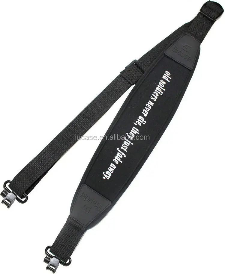 Leather Adjustable Padded Replacement Shoulder Strap with Metal Swivel