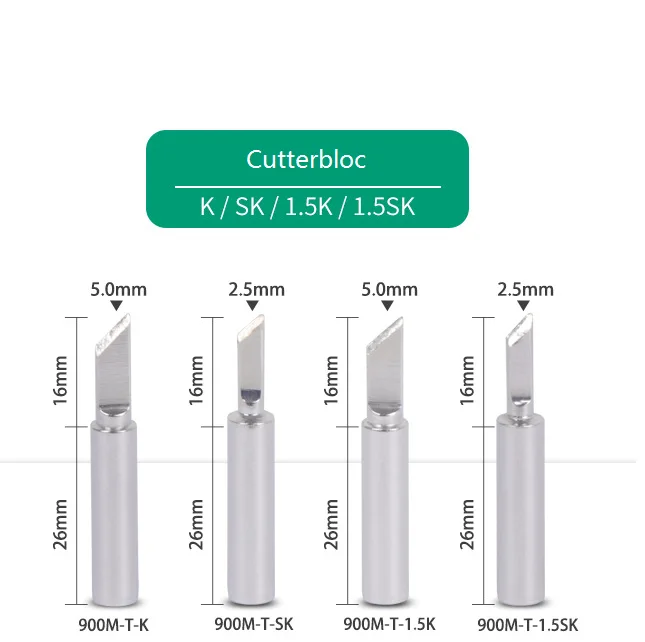 Willdone 900M-T-1C B C K soldering iron tip for hakko soldering station, mobile repair tool