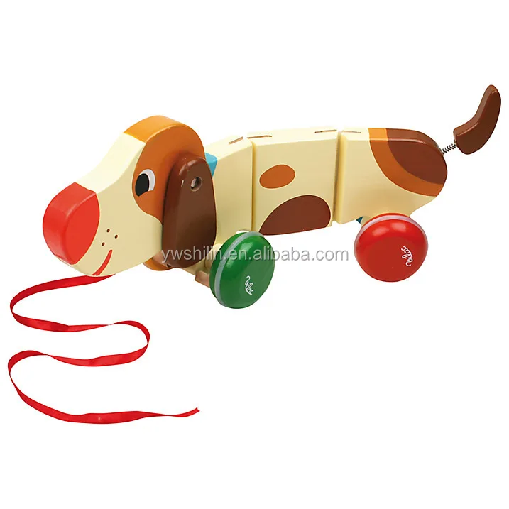 dog on a string toy