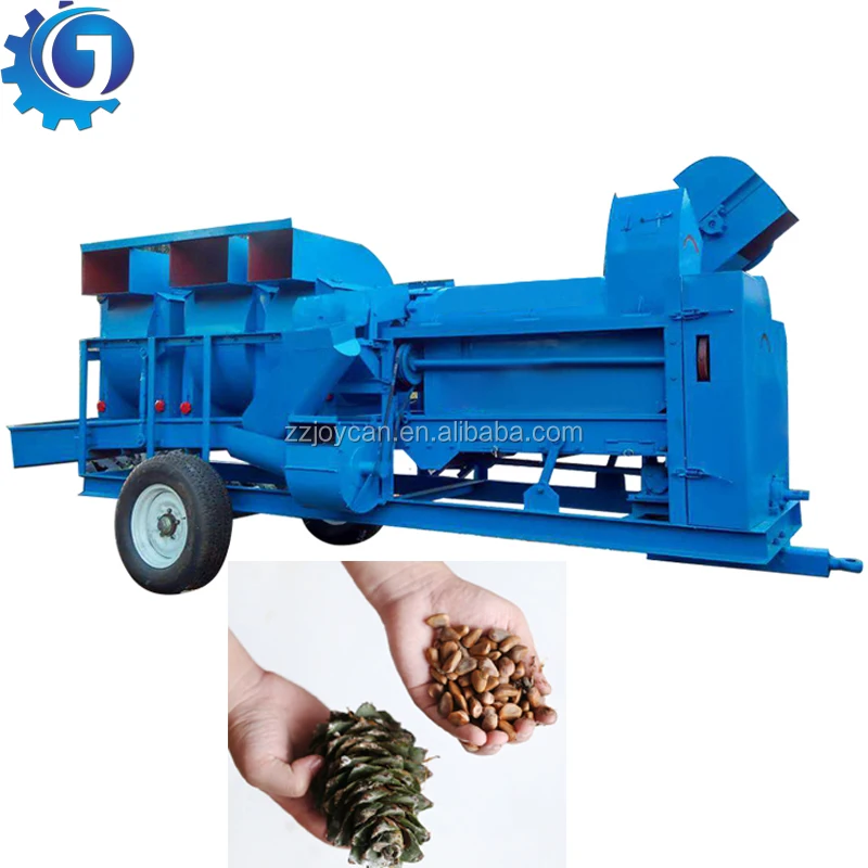 Lebanese Pine Nuts Shelling Machine Acorn Cracker Machine Pine Cone Sheller and Dust Removing Machine