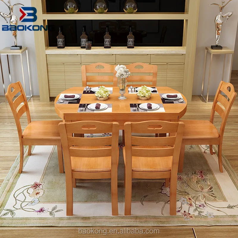 Philippine Dining Table Set Solid Wood Folding Table Top
